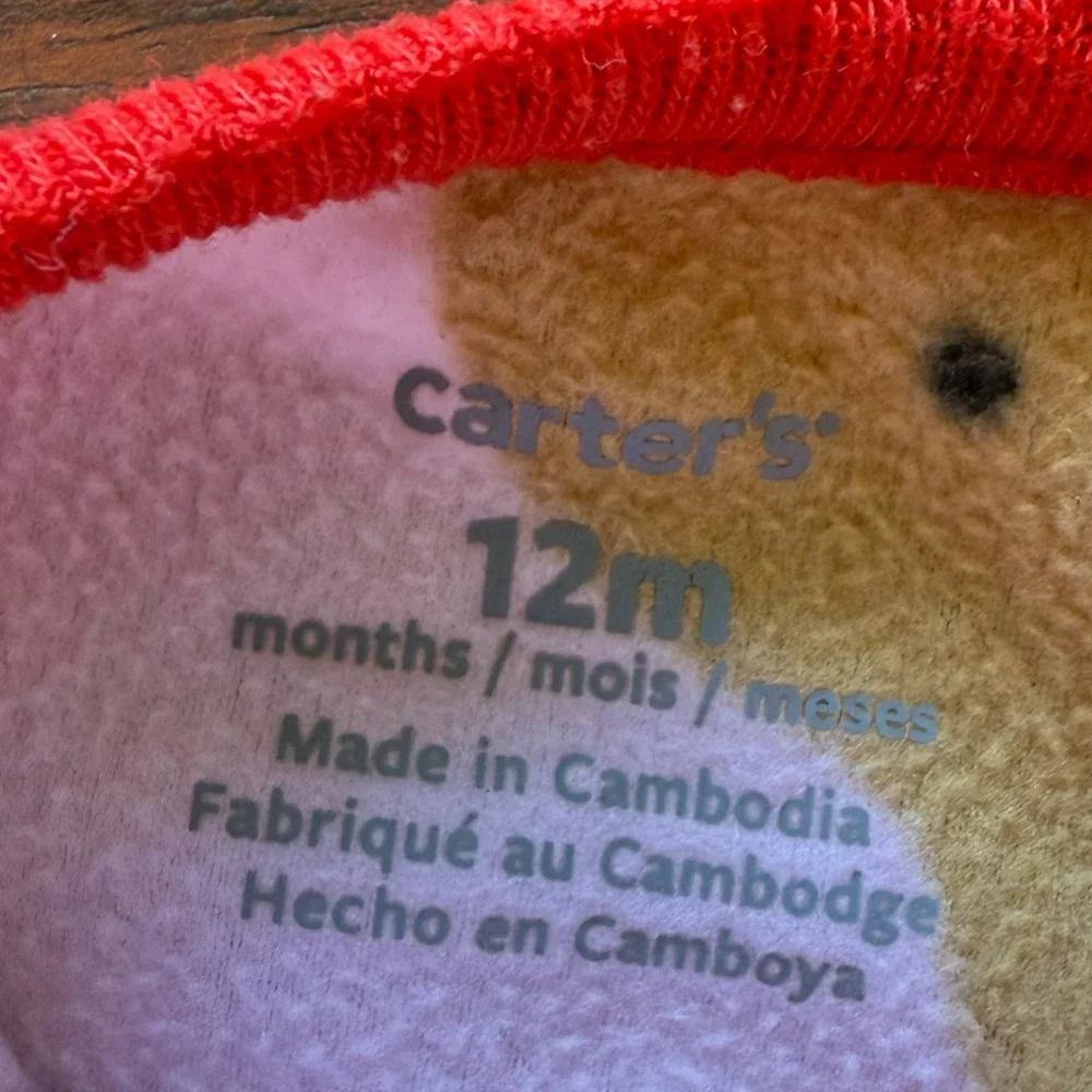 Carters‎ 12m fleece Christmas pajamas